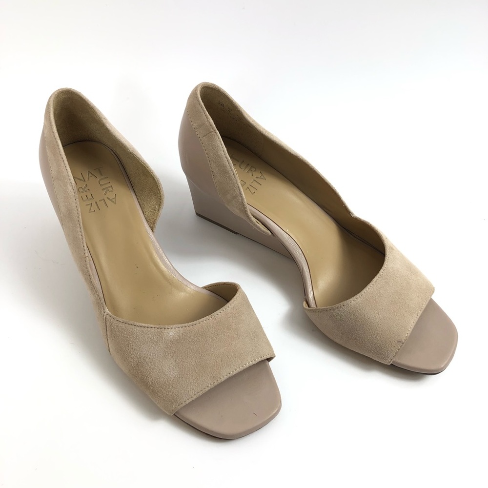 Naturalizer Zula Women’s Cutout Open Toe Wedge Heels
